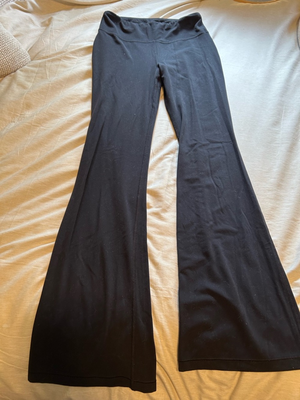 Athleta Girl flare black leggings